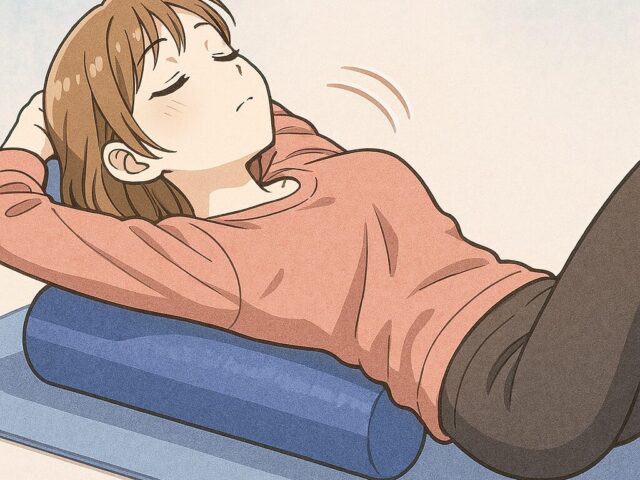 首の痛みはストレッチポールで改善？