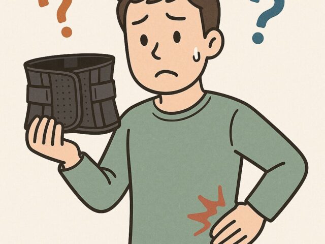 腰痛の際にコルセットは巻くべきか？