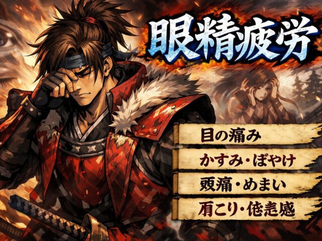 眼精疲労の症状ってどんなものがあるの？