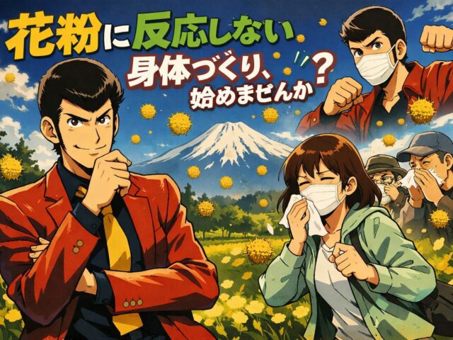 花粉に反応しない身体づくり、始めませんか？