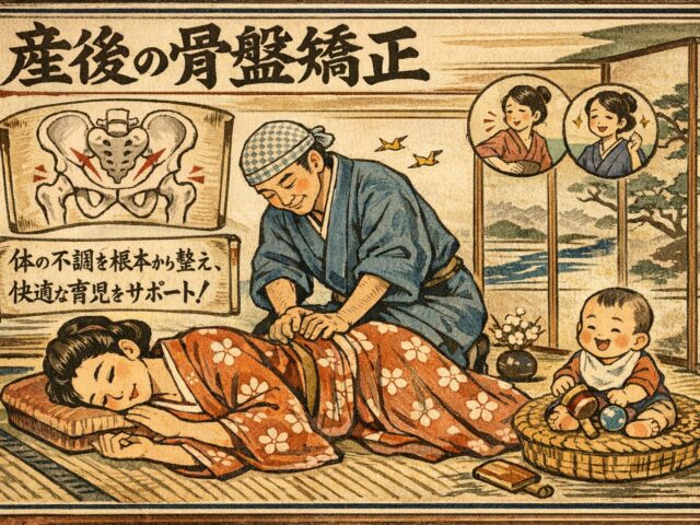 産後の骨盤矯正　体の不調を根本から整え、快適な育児をサポート！